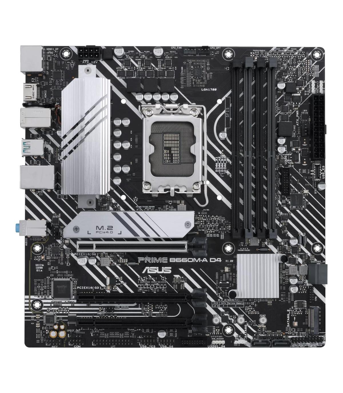 Placa Base Asus Prime B660M-A D4-CSM  Socket 1700  Micro ATX