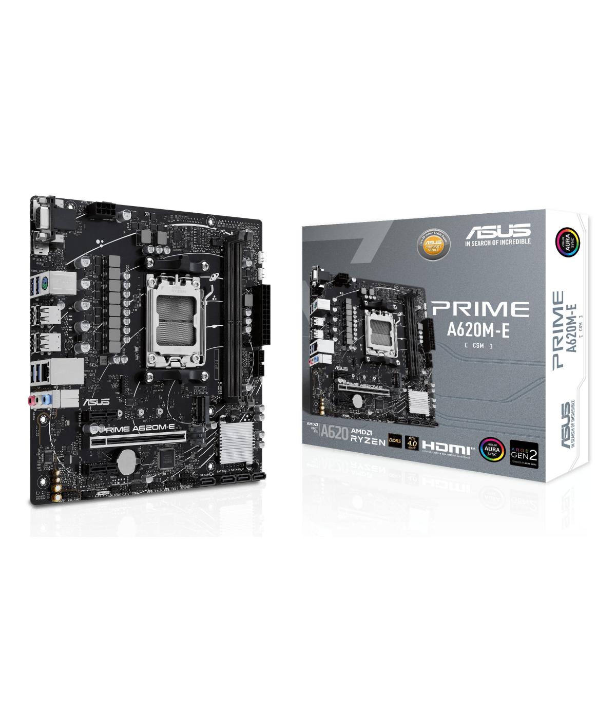 Asus Amd Prime A620m - E - Csm Socket Am5 Ddr5 X2 4800mhz Max 64gb Hdmi Displayport D - Sub Matx