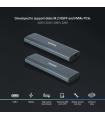 Caja Externa Para Disco SSD M.2 NVMe TooQ TQE-2223G  USB 3.2  Sin Tornillos