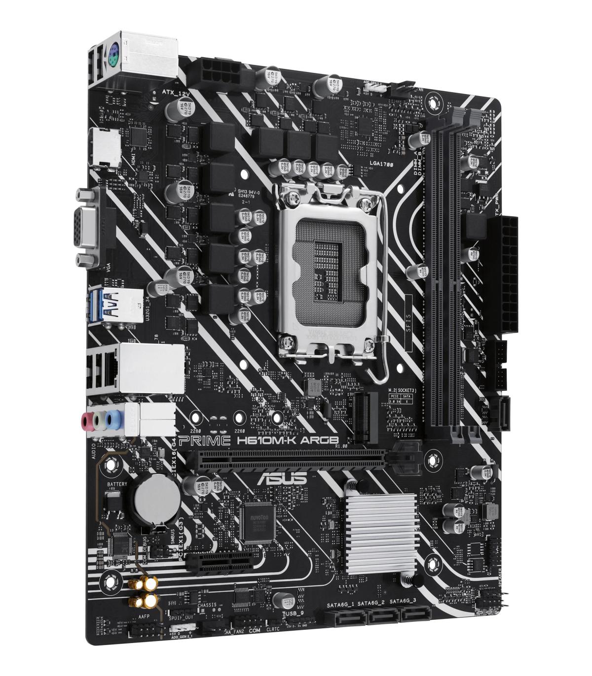 Placa Base Asus Prime H610M-K ARGB Socket 1700  Micro ATX