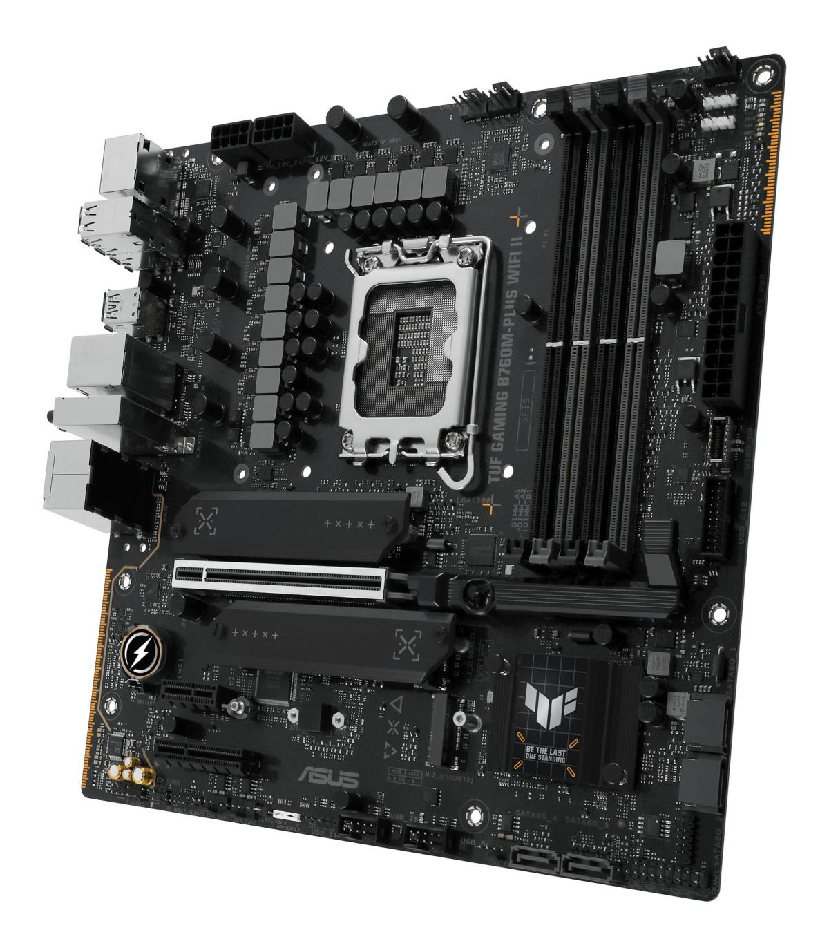 PLACA ASUS TUF GAMING B760M-PLUS WIFI II,INTEL,1700,B760,4DDR5,128GB,HDMI+DP,4SATA+2M.2,5USB3.2+1USB-C,2.5GB+WIFI+BT5.2,MATX