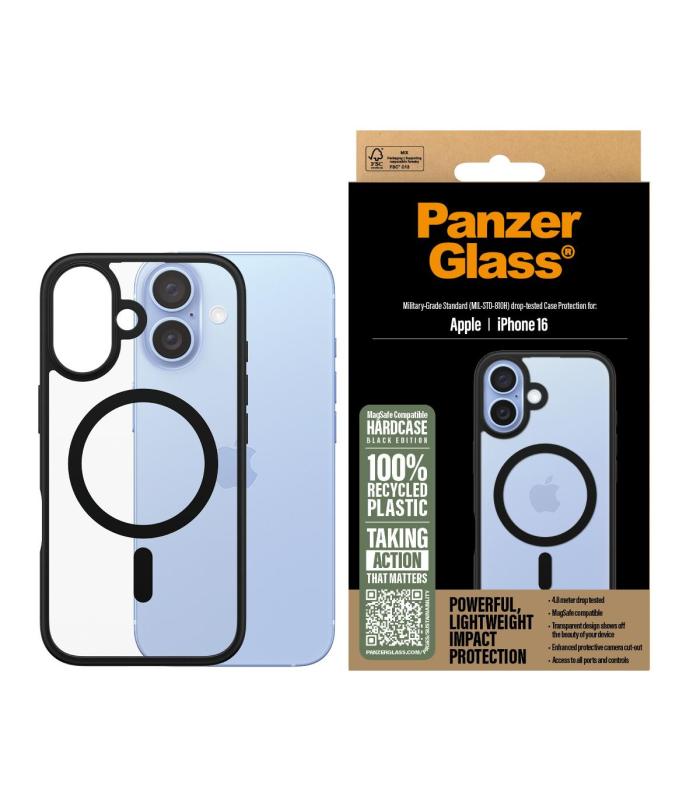 PanzerGlass Case Con Black MagSafe IPhone 16