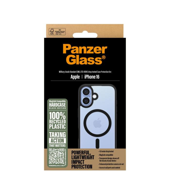 PanzerGlass Case Con Black MagSafe IPhone 16