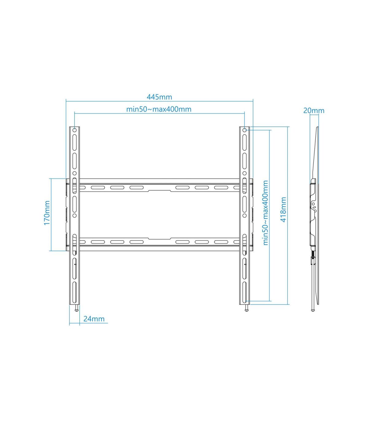 Tooq Soporte Pared LP1070F-B Pantallas 32"-70"