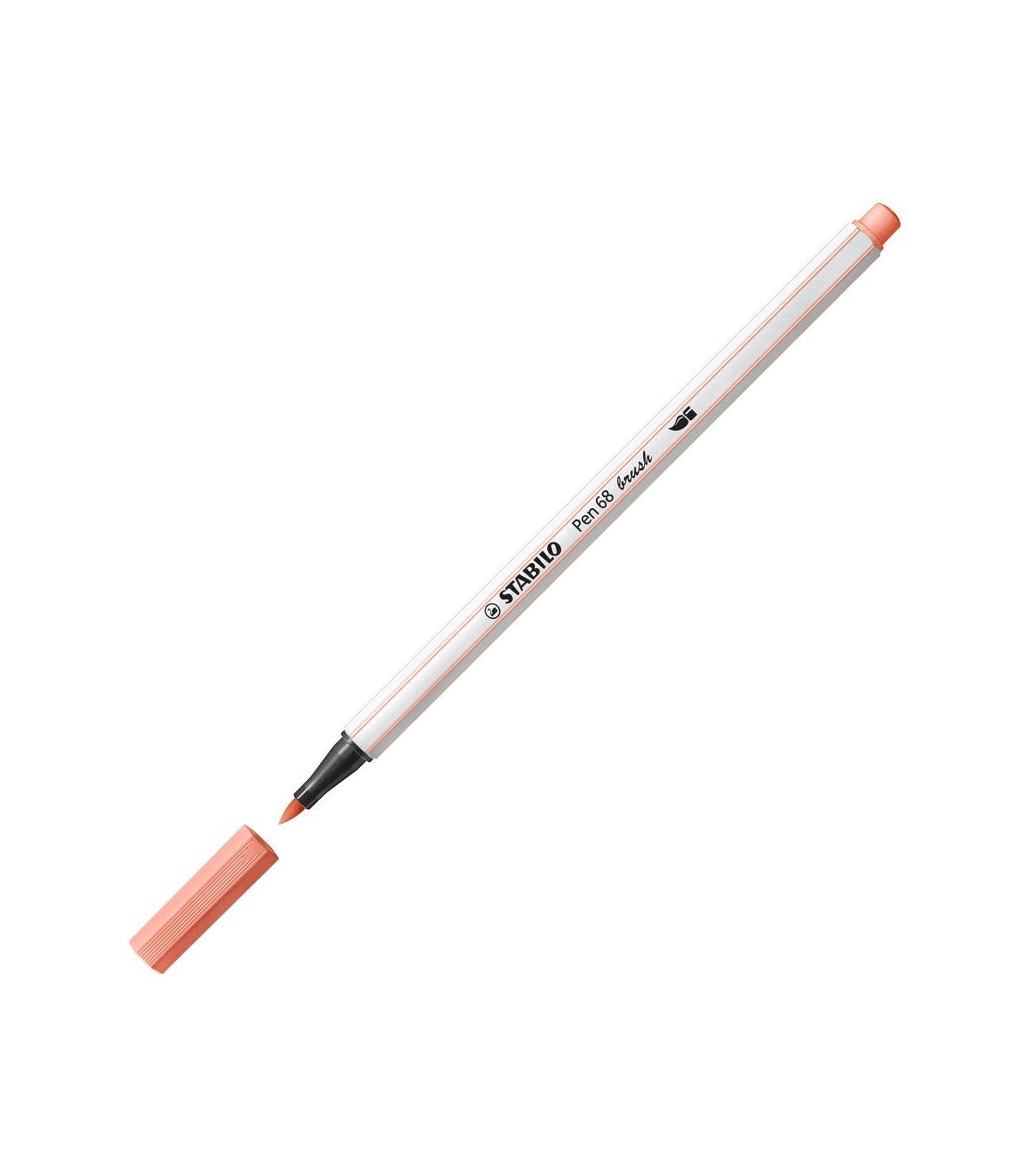 ESTUCHE CARTON 12 UNIDADES ROTULADOR PEN 68 BRUSH COLORES SURTIDOS STABILO 568 12-21