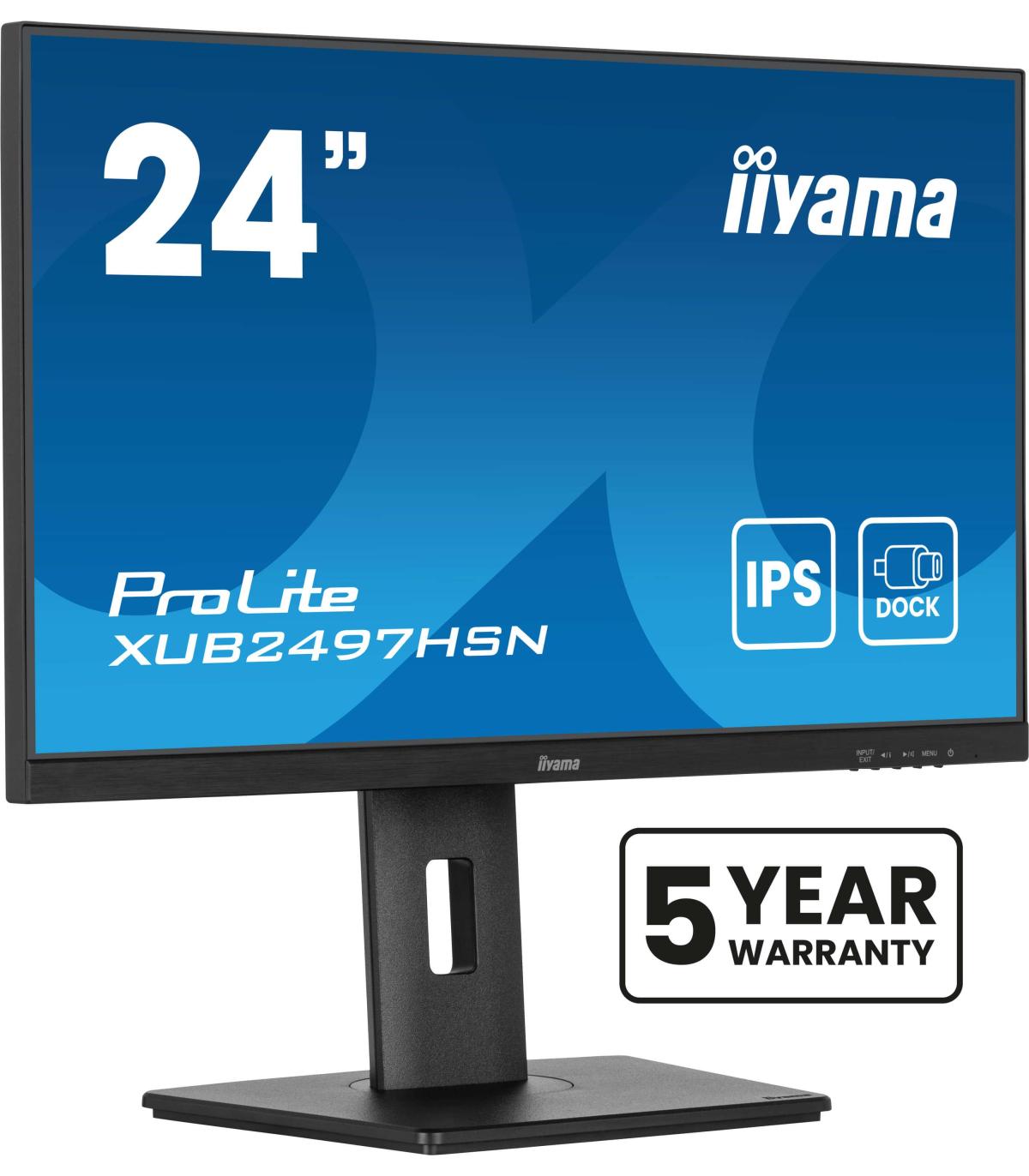 Iiyama ProLite XUB2497HSN-B2 Pantalla Para PC 60,5 Cm (23.8") 1920 X 1080 Pixeles Full HD LED Negro