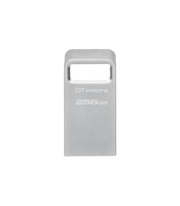 Kingston Technology DataTraveler Micro Unidad Flash USB 256 GB USB Tipo A 3.2 Gen 1 (3.1 Gen 1) Plata