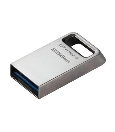 Kingston Technology DataTraveler Micro Unidad Flash USB 256 GB USB Tipo A 3.2 Gen 1 (3.1 Gen 1) Plata