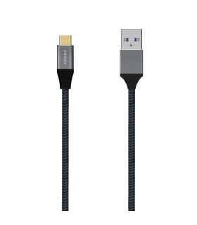 Cable USB 3.1 Tipo-C Aisens A107-0632  USB Tipo-C Macho - USB Macho  Hasta 27W  1250Mbps  1.5m  Gris