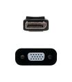 Nanocable Conversor DisplayPort A SVGA, DisplayPort M-sVGA H, Negro, 15 Cm