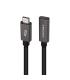 Nanocable Cable Prolongador USB-C 3.2 Gen2x2 20Gbps 3A, 4K 60Hz, USB-C M-USB-C H, Negro, 2 M