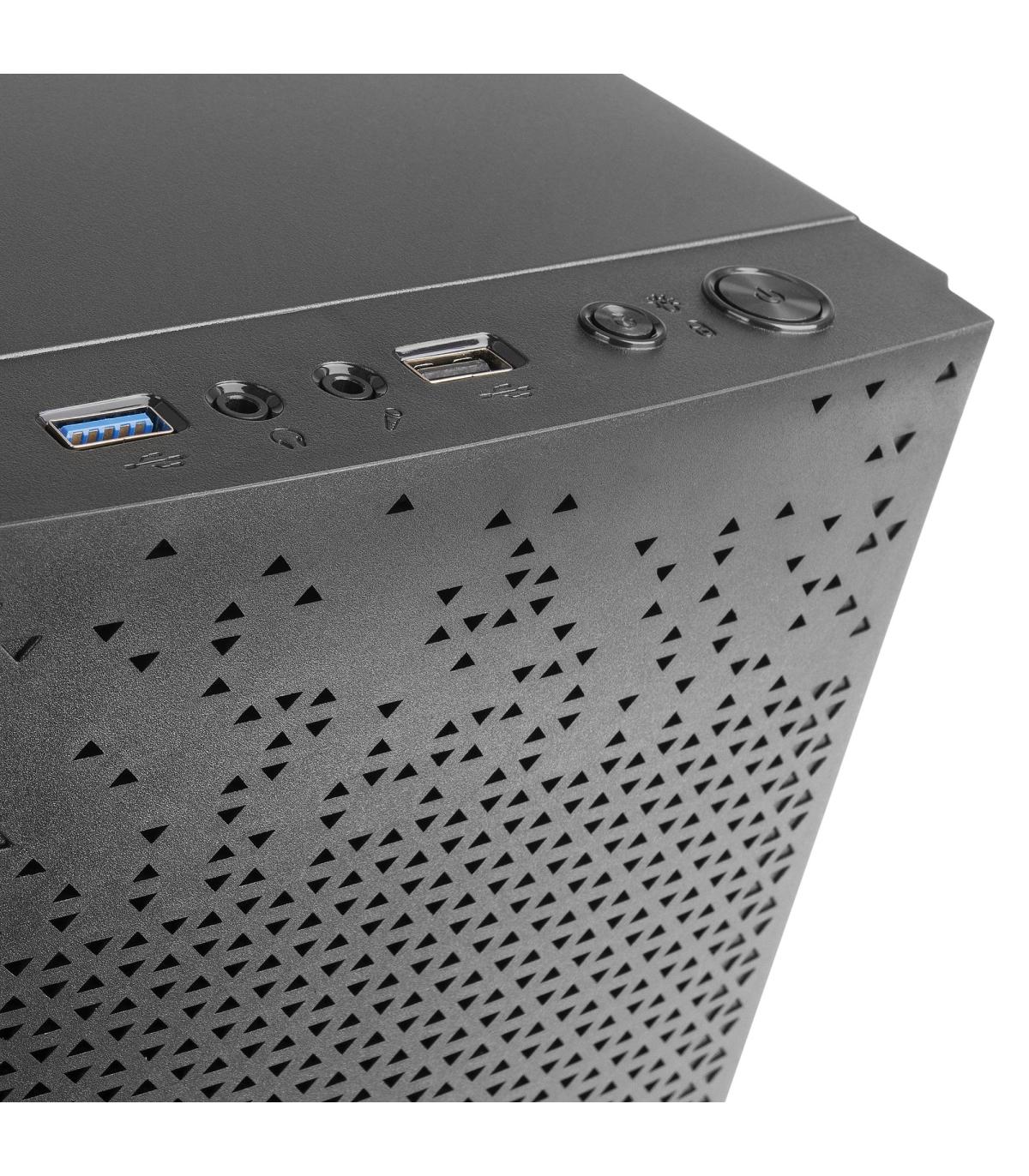 Caja Microatx Tacens Anima Ac6500 Usb3.0 Usb2.0 Frontal Mesh Black Con Fuente De Alimentacion 500w Apiii500si 85% De Eficienc