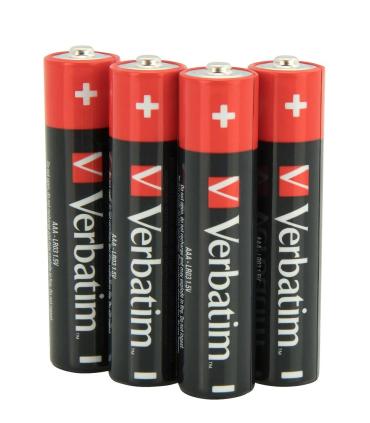 PILAS ALCALINAS VERBATIM LR03 AAA 1.5V - PACK 4
