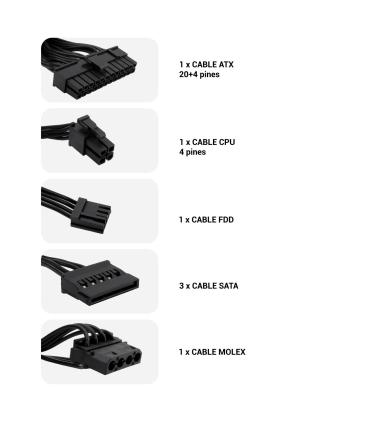 FUENTE ALIMENTACION SFX 500W COOLBOX BASIC 500GR-S OEM COO-FA500SGR