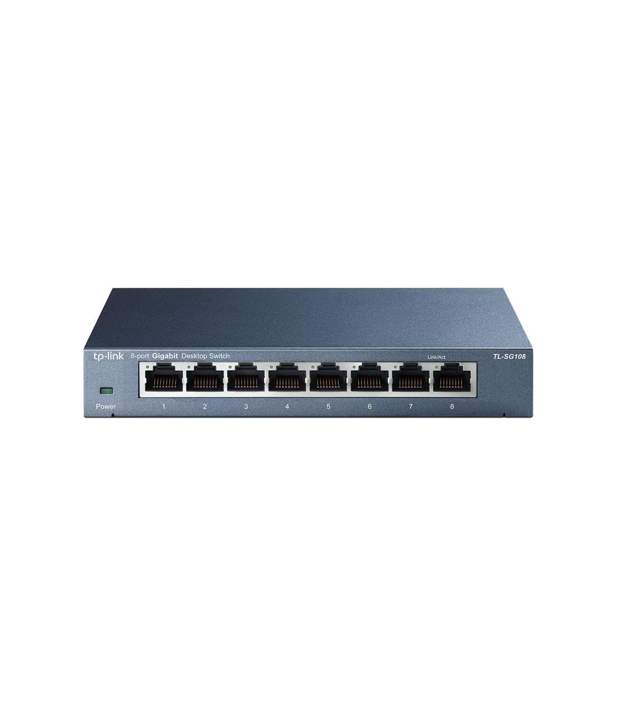 Switch TP-Link TL-SG108 V3.0 8 Puertos  RJ-45 10 100 1000