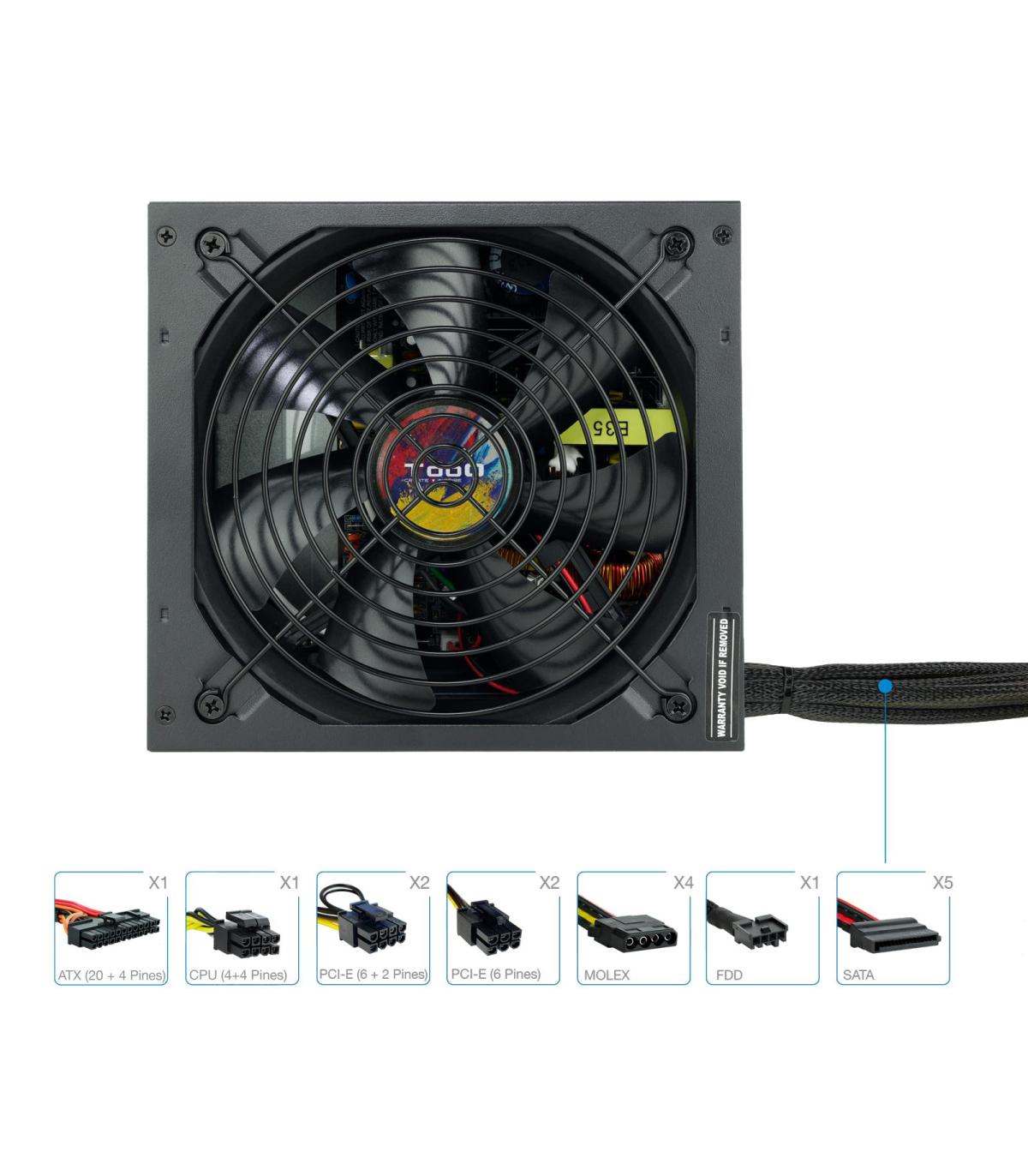 FUENTE ALIMENTACION ATX 750W TOOQ TQAPOLO-750SP