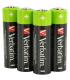 PILAS ALCALINAS VERBATIM RECARGABLES LR06 AA 1.2V PACK 4