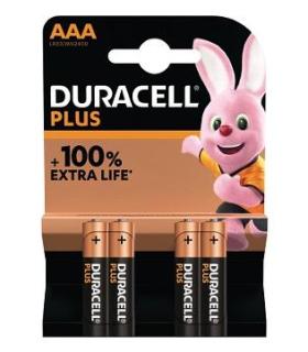 Duracell Pila Alcalina Plus Power LR3 AAA Pack-4