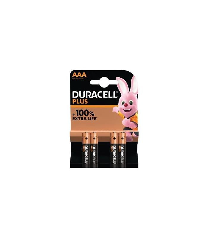 Duracell Pila Alcalina Plus Power LR3 AAA Pack-4