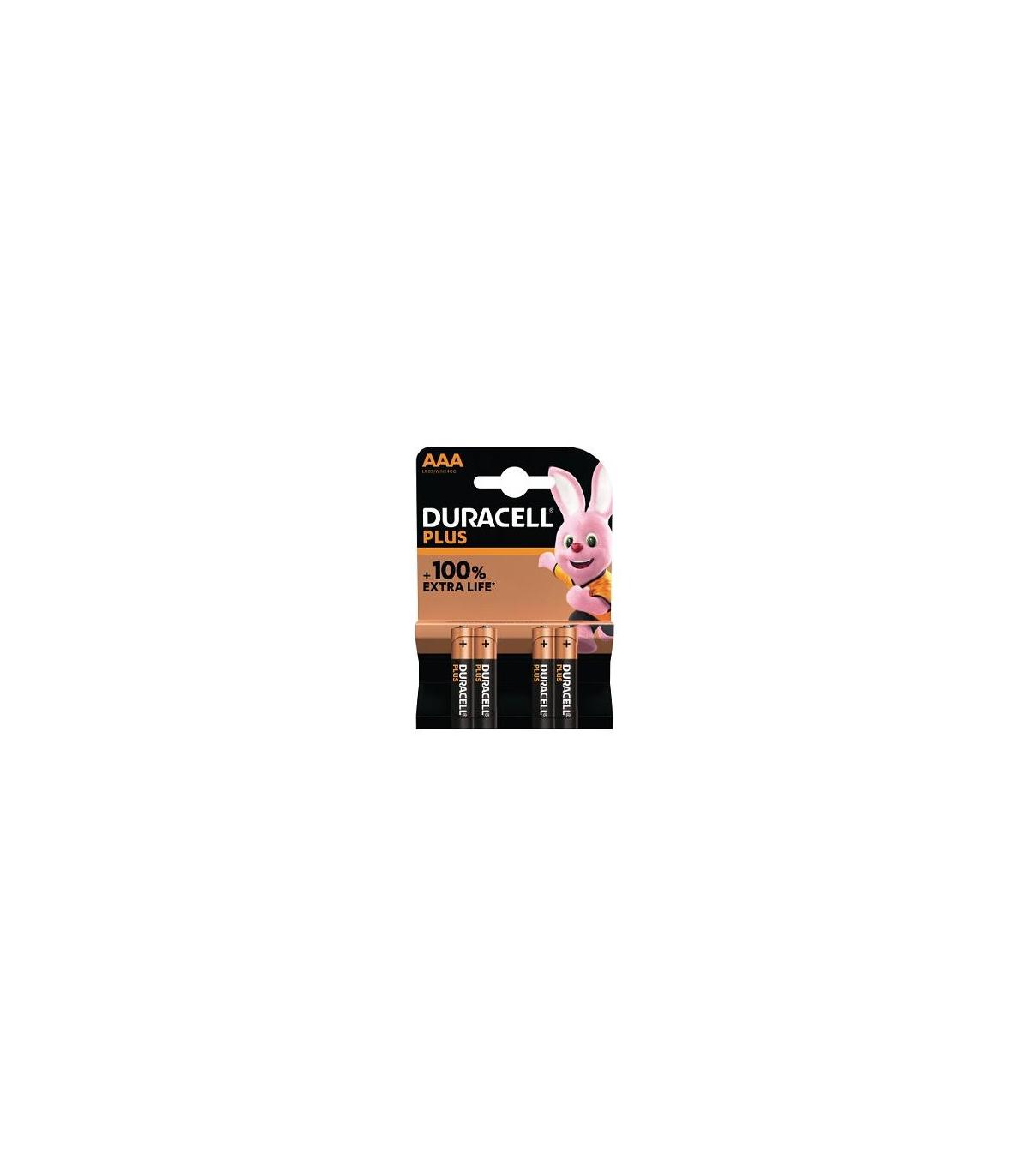 Duracell Pila Alcalina Plus Power LR3 AAA Pack-4