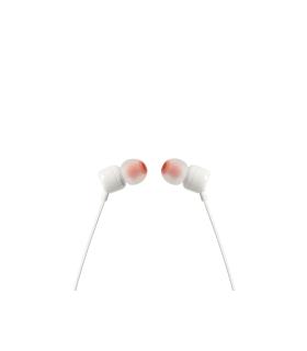 Auriculares Intrauditivos JBL Tune 110  Con Micrfono  Jack 3.5  Blancos