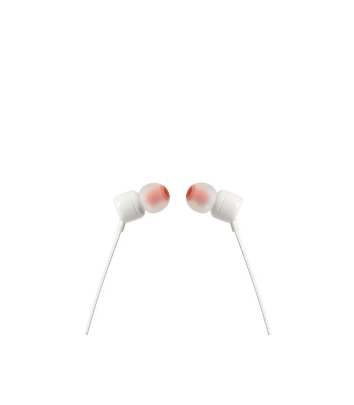 Auriculares Intrauditivos JBL Tune 110  Con Micrfono  Jack 3.5  Blancos