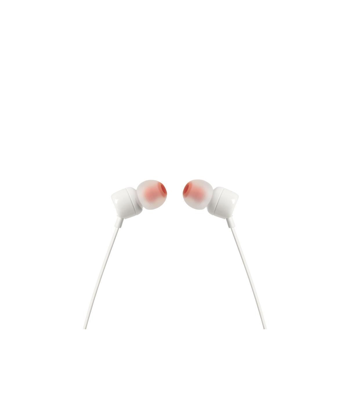 Auriculares Intrauditivos JBL Tune 110  Con Micrfono  Jack 3.5  Blancos