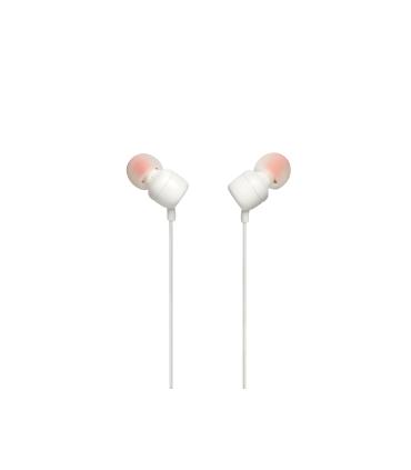 Auriculares Intrauditivos JBL Tune 110  Con Micrfono  Jack 3.5  Blancos