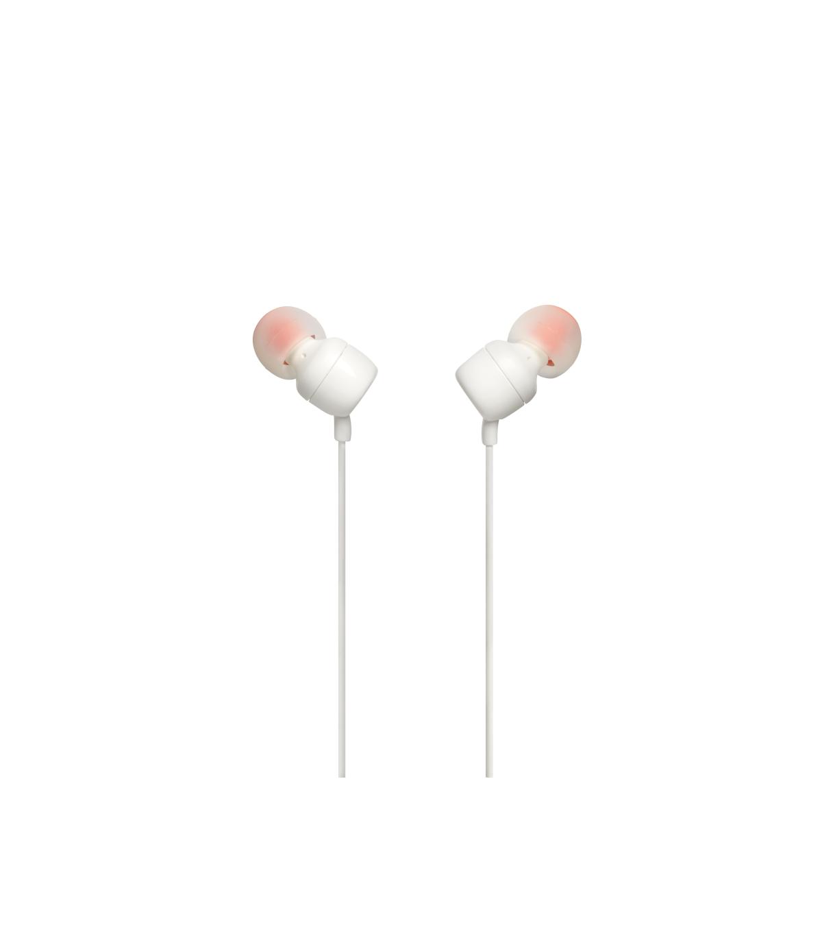 Auriculares Intrauditivos JBL Tune 110  Con Micrfono  Jack 3.5  Blancos