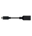 Nanocable - Cable USB 3.1 3A USB-C M-A F 15cm Negro