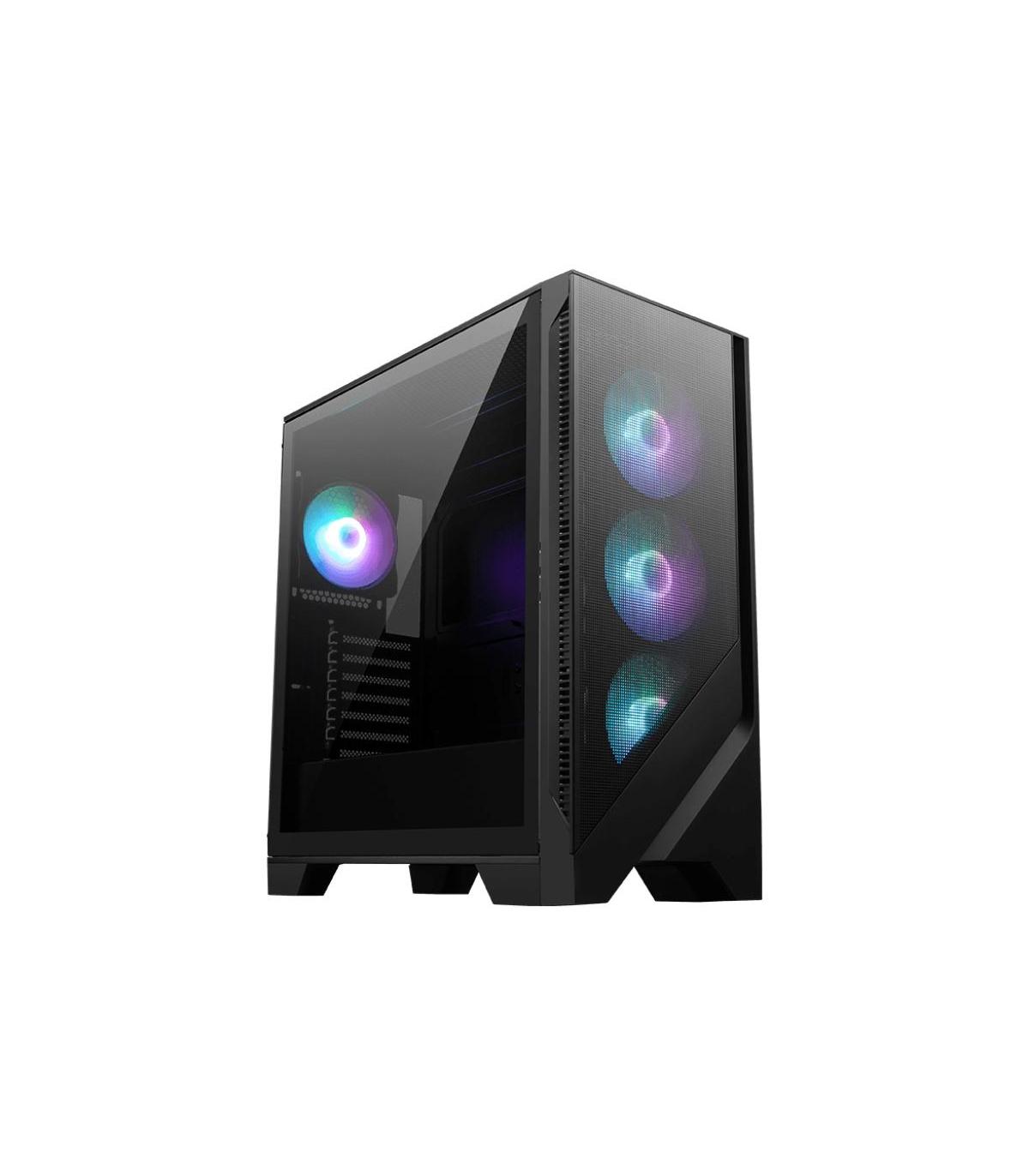 MSI MAG FORGE 320R AIRFLOW Carcasa De Ordenador Micro Torre Negro, Transparente