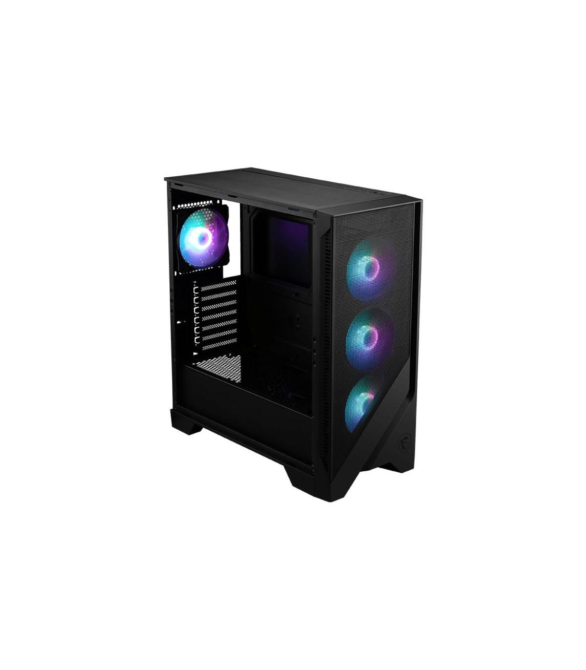 MSI MAG FORGE 320R AIRFLOW Carcasa De Ordenador Micro Torre Negro, Transparente