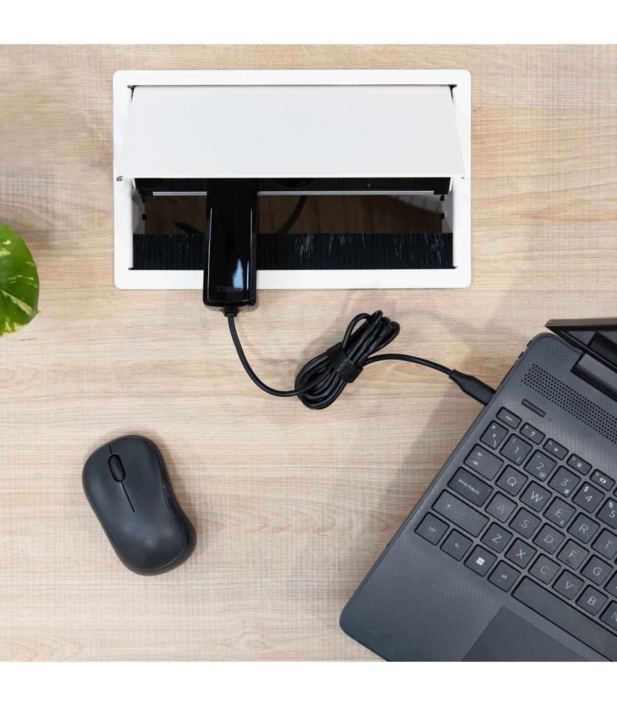 Cargador De Porttil TooQ TQLC-USBCGAN100PD-C USB Tipo-C  45W  Automtico  Voltaje 5-20V  1x USB Tipo-C