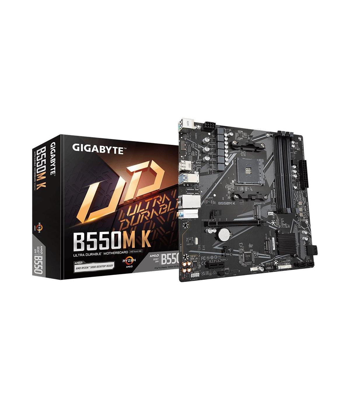 PLACA BASE GIGABYTE B550M K AM4 MATX 4XDDR4