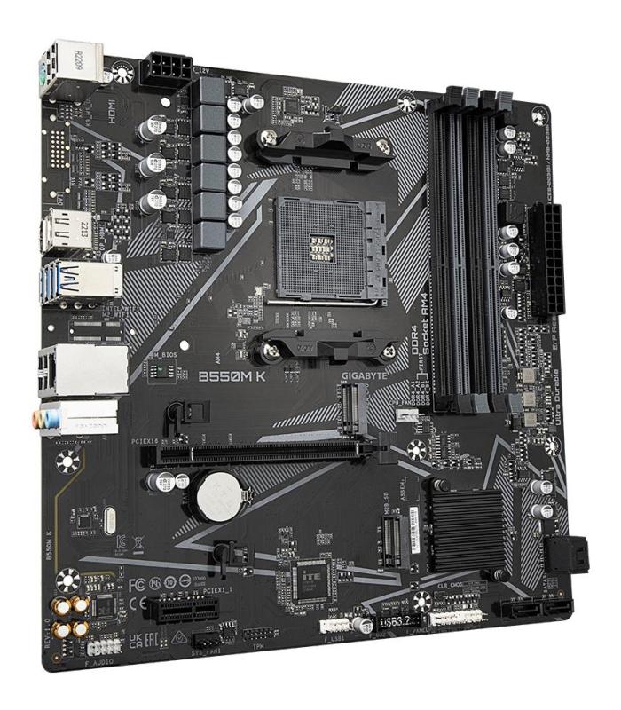 PLACA BASE GIGABYTE B550M K AM4 MATX 4XDDR4
