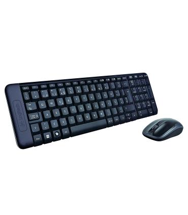 COMBO TECLADO RATON LOGITECH MK220 RF INALAMBRICO NEGRO