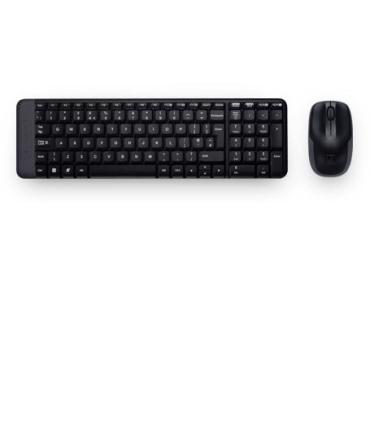 COMBO TECLADO RATON LOGITECH MK220 RF INALAMBRICO NEGRO