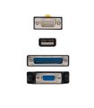 Nanocable CONVERTIDOR USB A SERIE, TIPO A M-RS232 DB9 M DB25 M, 1,8 M