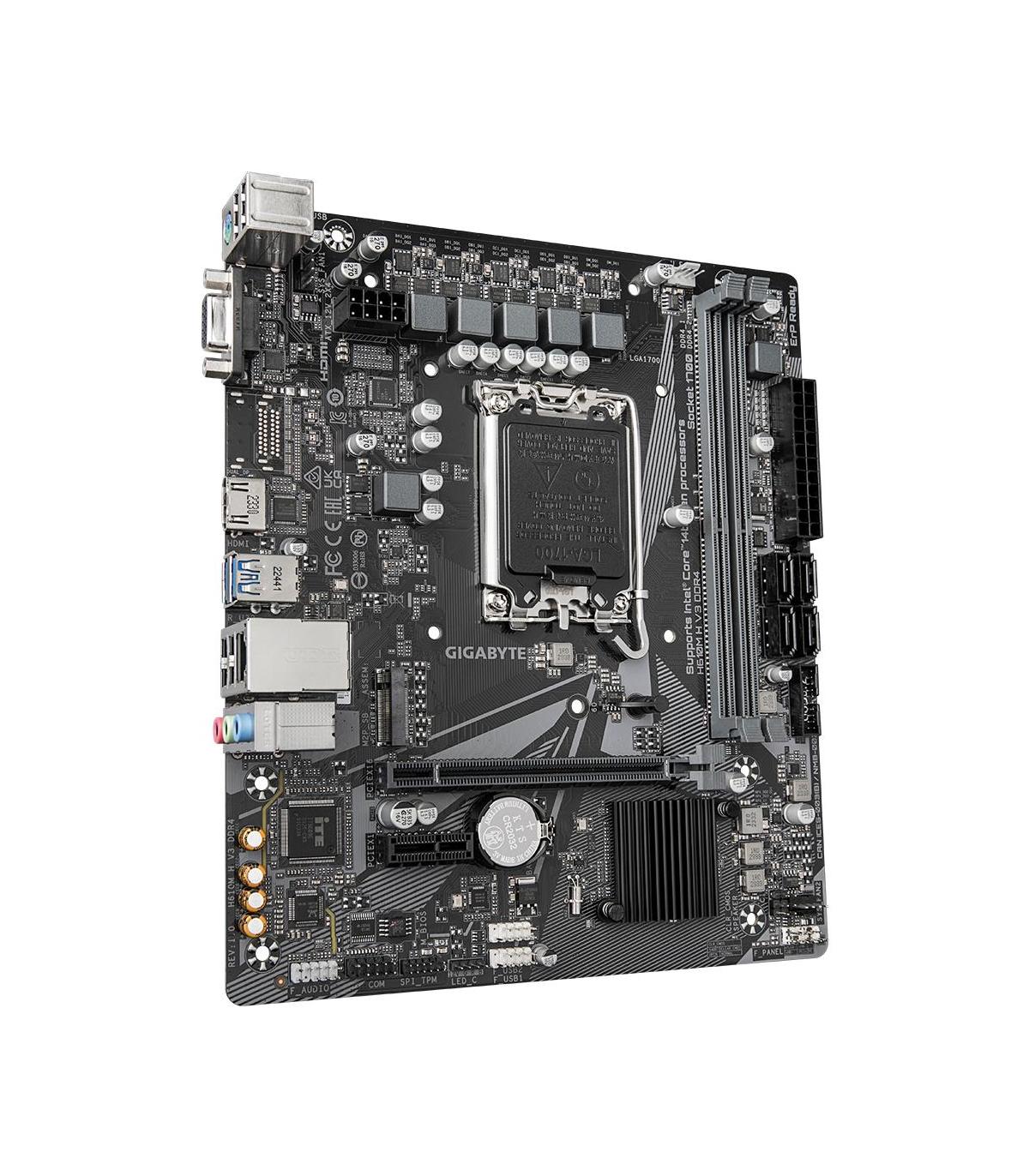 Gigabyte H610M H V3 DDR4 Placa Base Intel H610 Express LGA 1700 Micro ATX