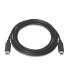 Cable USB 2.0 Tipo-C Aisens A107-0056  USB Tipo-C Macho - USB Tipo-C Macho  Hasta 9W  625Mbps  1m  Negro