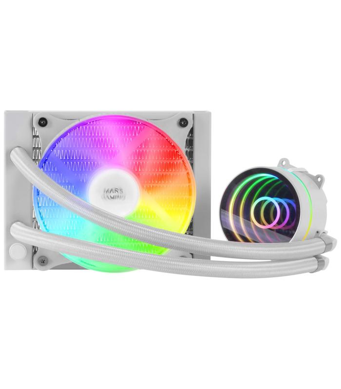 Sistema De Refrigeracin Lquida Mars Gaming MLONE120  Blanco