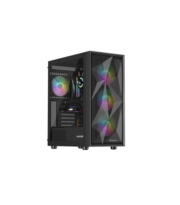CAJA GAMING GENESIS DIAXID 605 ARGB ATX MEDIATORRE 1XUSB-C 2XUSB3.0 SIN PSU