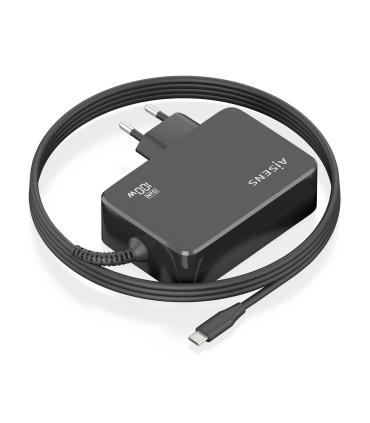Cargador De Porttil GaN Aisens ASCH-1PD100WL50-BK USB Tipo-C  100W  Automtico  Voltaje 5-20V