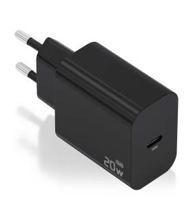 Cargador De Pared GaN Aisens A110-0939  1xUSB Tipo-C  20W  Negro