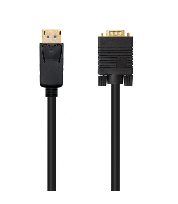 Nanocable Cable Conversor DP A VGA Negro, 2 M