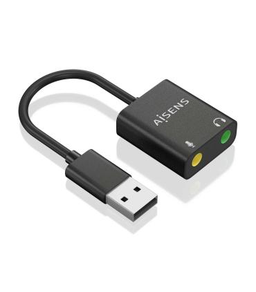 Tarjeta De Sonido Aisens A106-0769  USB Macho - 2xJack 3.5 Hembra