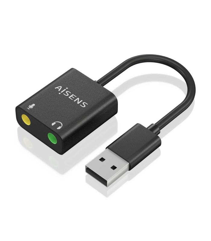 Tarjeta De Sonido Aisens A106-0769  USB Macho - 2xJack 3.5 Hembra