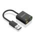 Tarjeta De Sonido Aisens A106-0769  USB Macho - 2xJack 3.5 Hembra