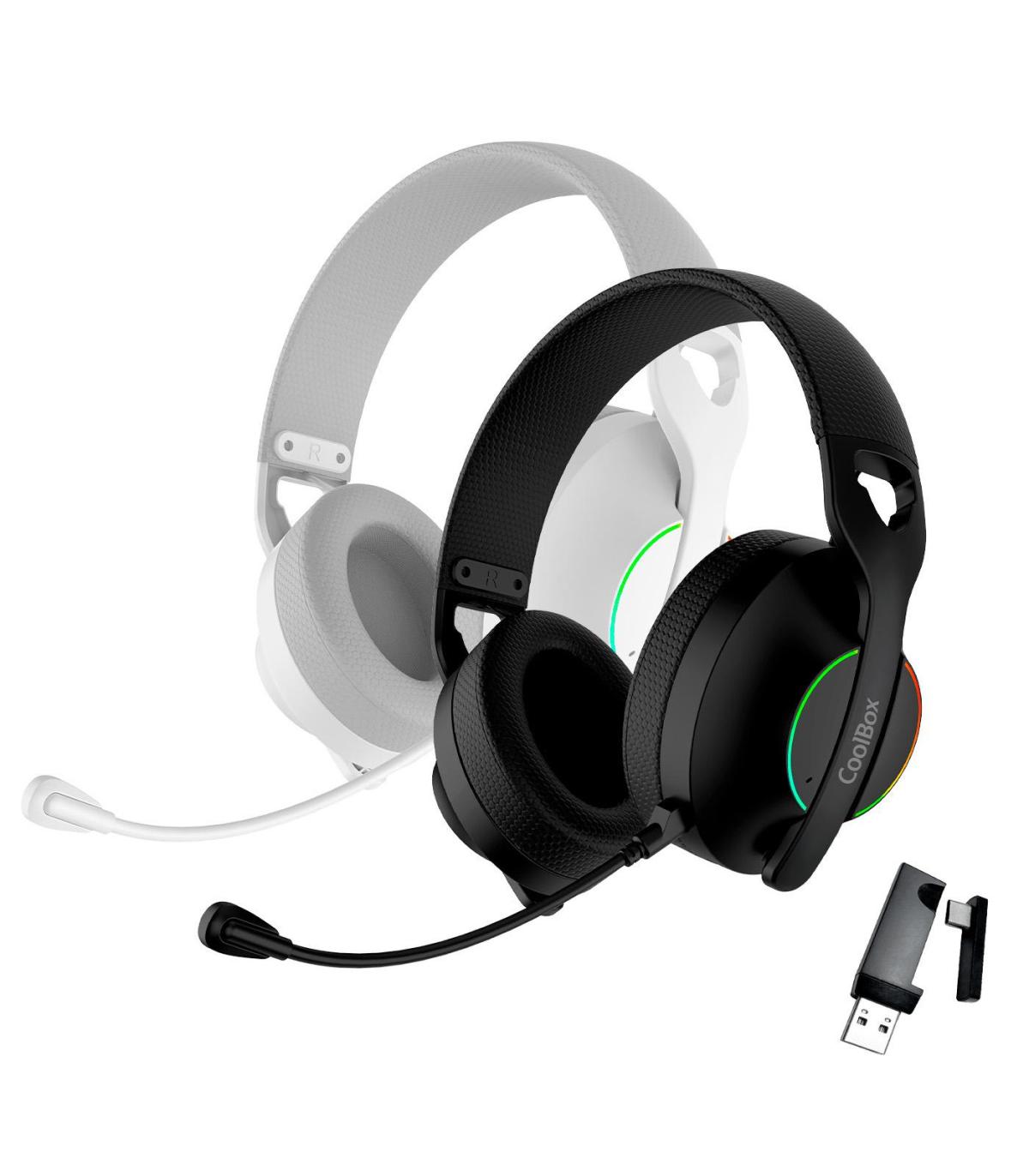Coolbox Gaming Auriculares Diadema Mic WB01 RF+BT