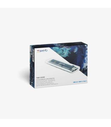 Caja Externa Para Disco SSD M.2 NVMe TooQ TQE-2200  USB 3.2  Sin Tornillos